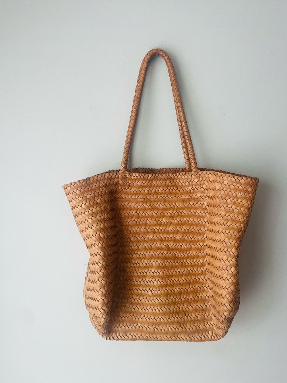 Madewell Leather Woven Tote